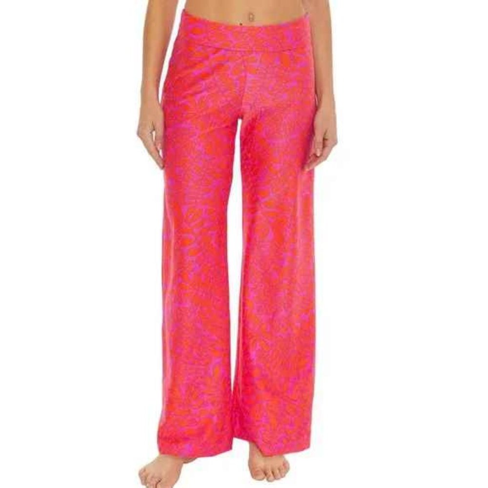 Trina Turk Trellis High Rise Swim Pant LG~ NWT$168